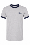 Heather Gray Raiders Script Ringer Tee