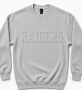 PRE - ORDER - Raiders Embossed Embroidered Sweatshirt Gray