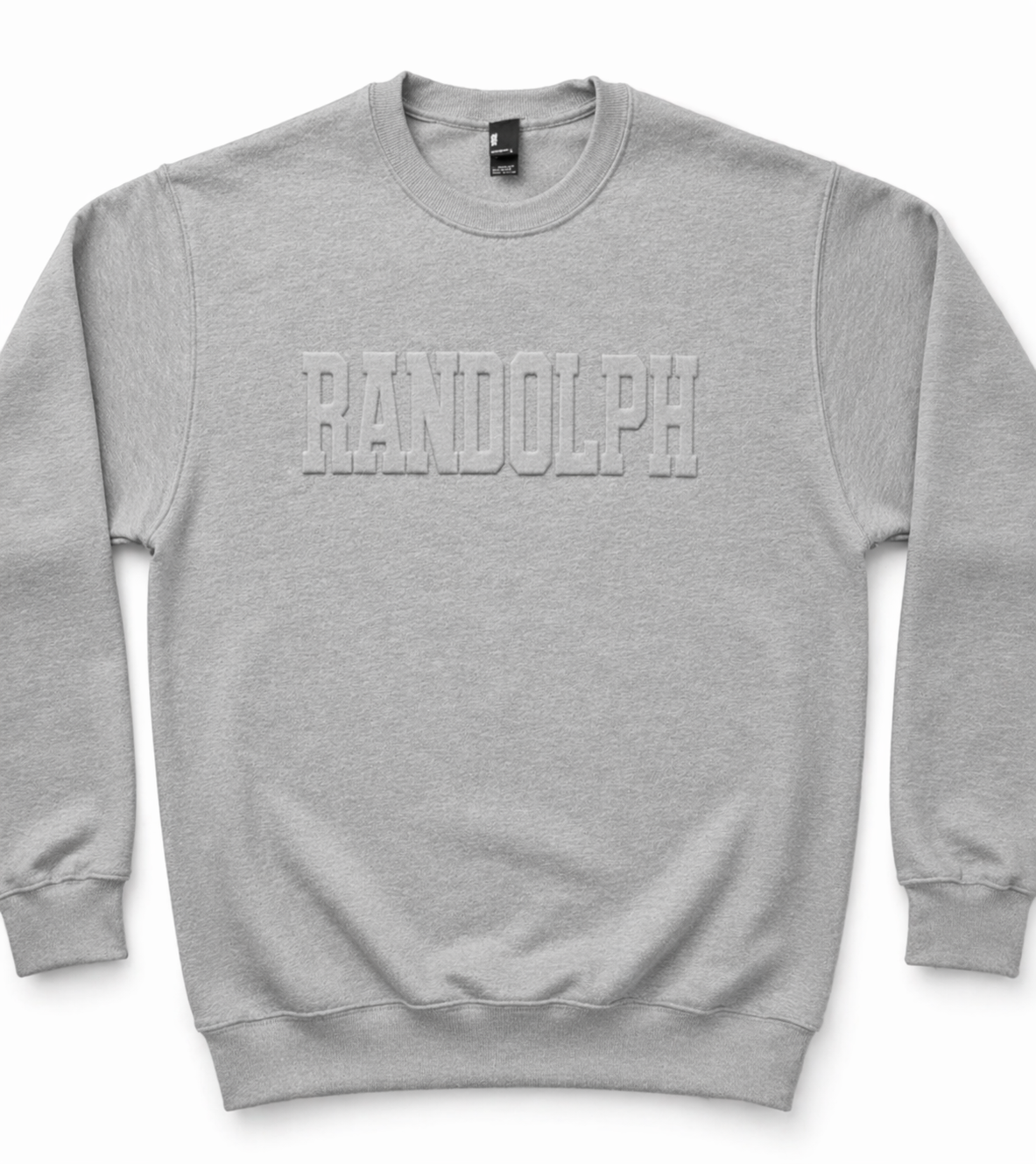 PRE -ORDER Randolph Embossed Embroidered Sweatshirt Grey