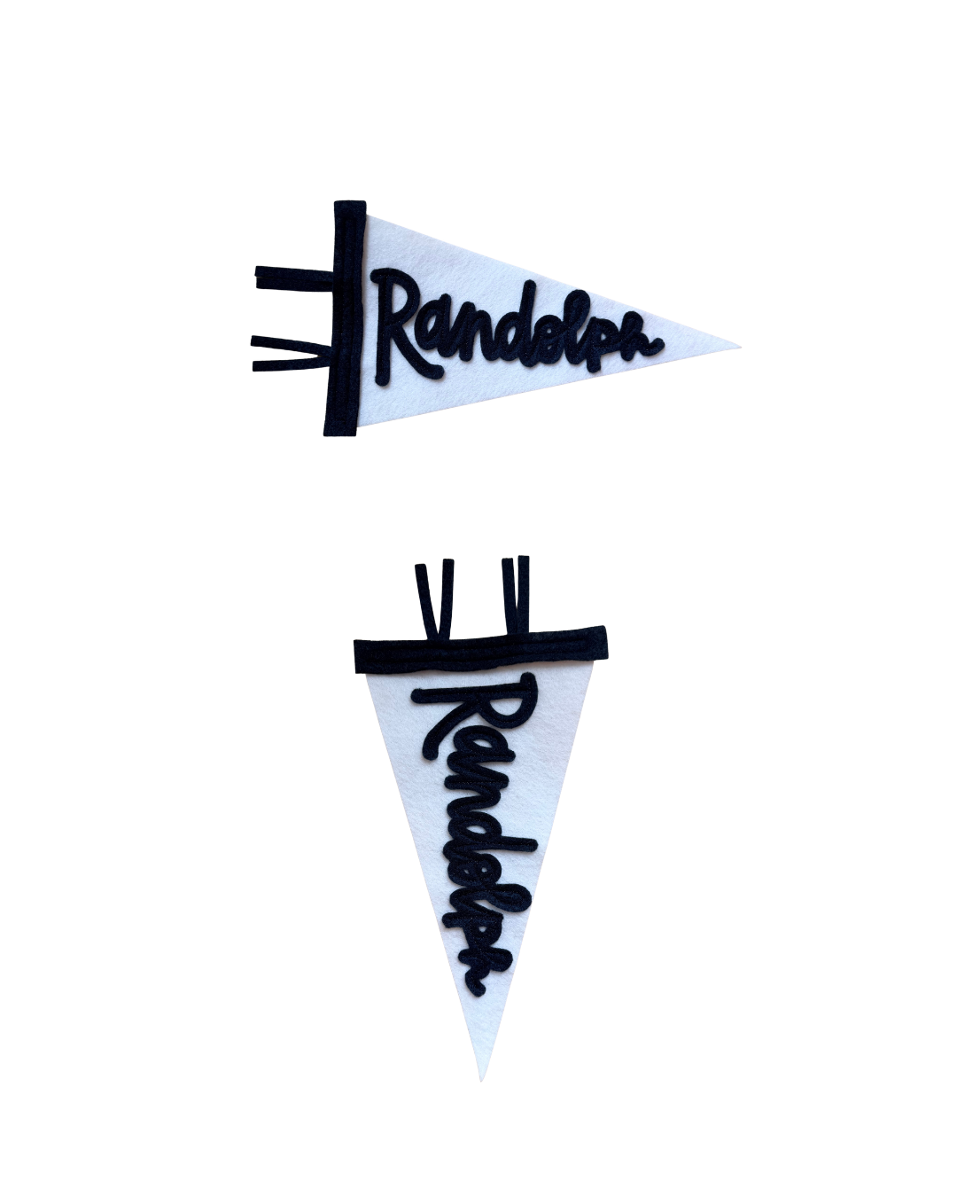 Classic Randolph Pennant - White with Navy lettering
