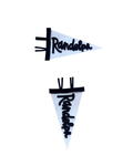 Classic Randolph Pennant - White with Navy lettering